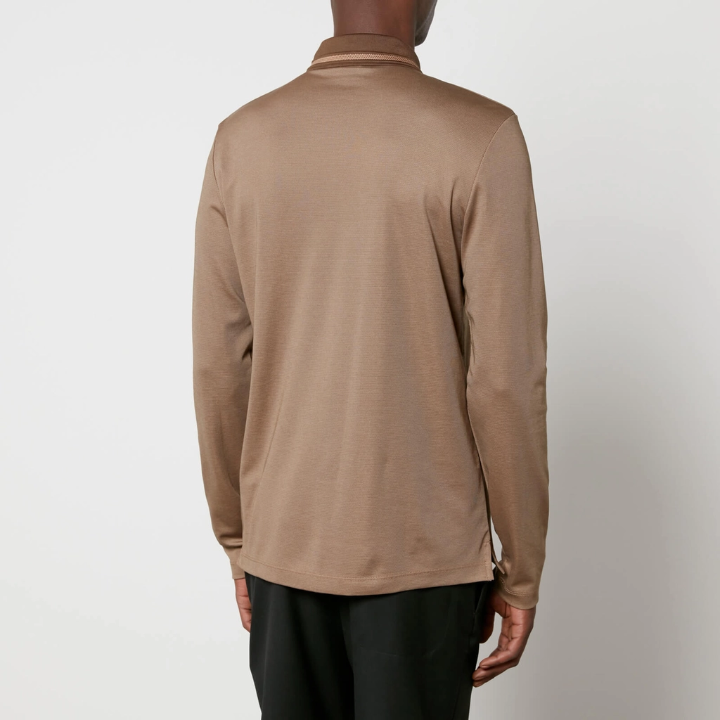 Hugo Boss Pleins 23 Cotton-Blend Jacquard Polo Shirt - S
